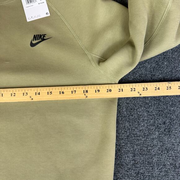 Nike Sportswear Tech Fleece Crewneck Men's Size Small Sweatshirt Tan Black $115 - Picture 5 of 7
